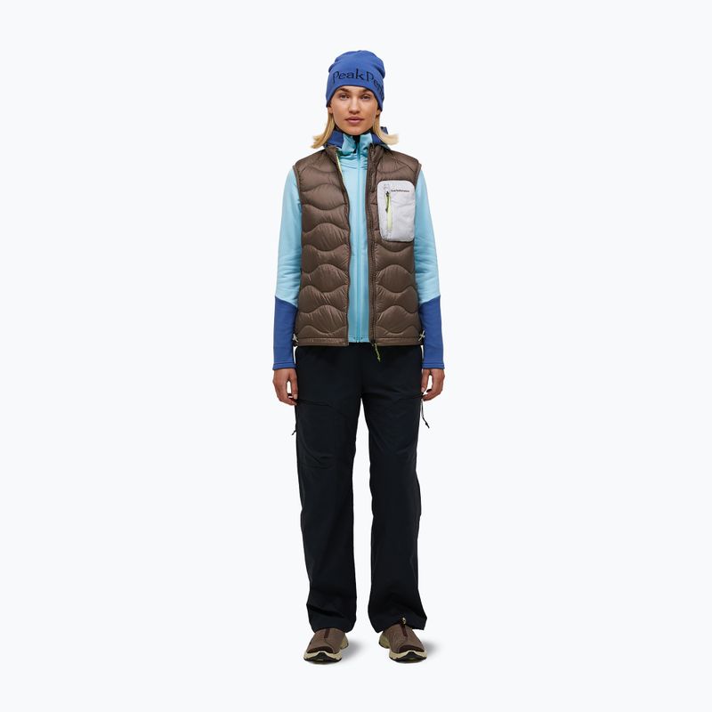 Moteriška liemenė Peak Performance Helium Utility Down terrain tan/antarctica 2