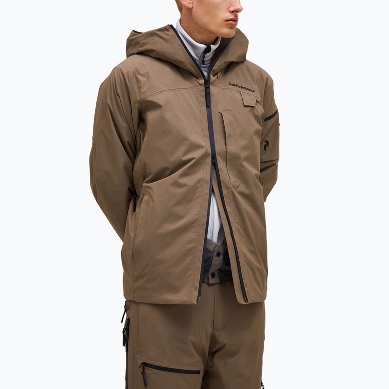 Vyriška striukė Peak Performance Alpine GTX 2L Insulated Shell terrain tan 3
