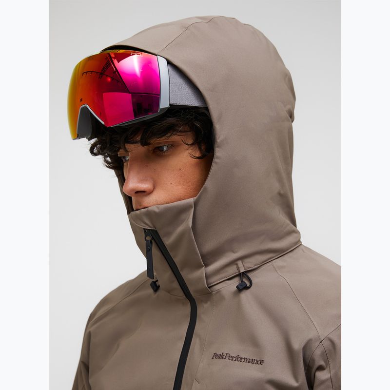 Vyriška slidinėjimo striukė Peak Performance Maroon Insulated terrain tan 4