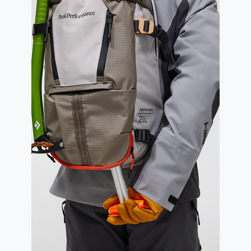 Slidininkų kuprinė Peak Performance Vertical Ski 20 l avid beige/antarctica 7