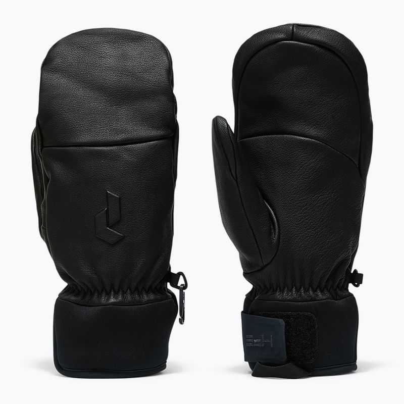 Slidinėjimo pirštinės Peak Performance Leather Hipe Solarcore Insulated Mitten black