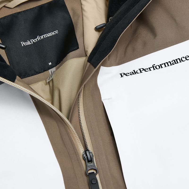 Vyriška slidinėjimo striukė Peak Performance Whitelight Hipe 2L Insulated Shell terrain tan/antarctica 4