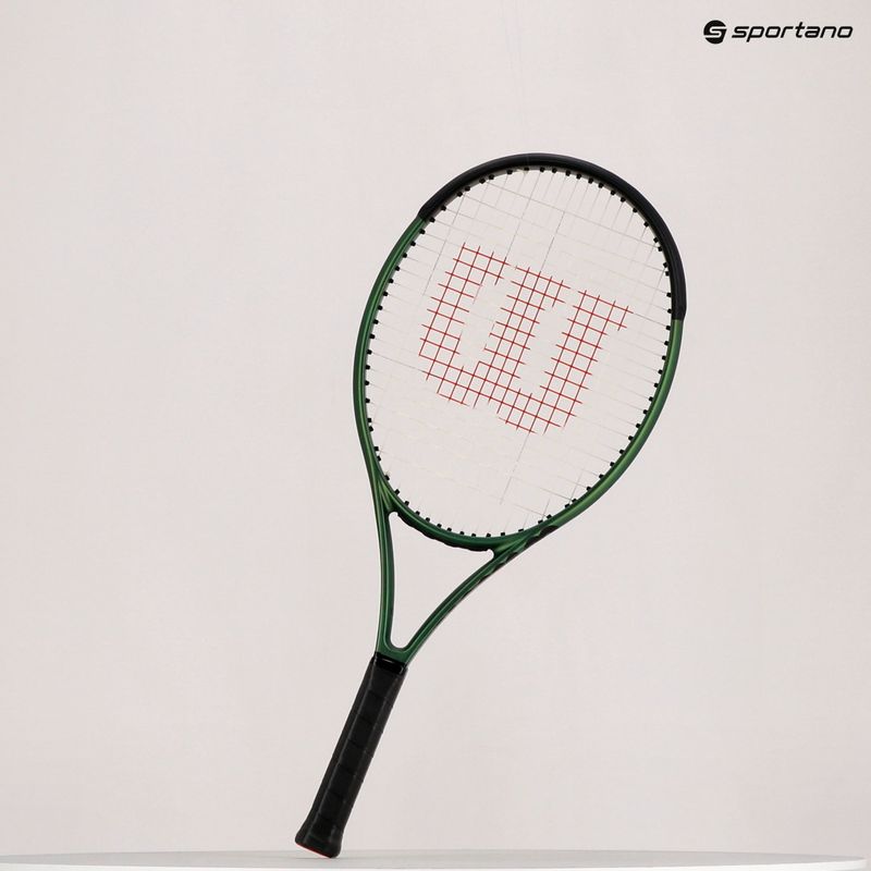Wilson Blade 25 V8.0 vaikiška teniso raketė juoda-žalia WR079310U 11