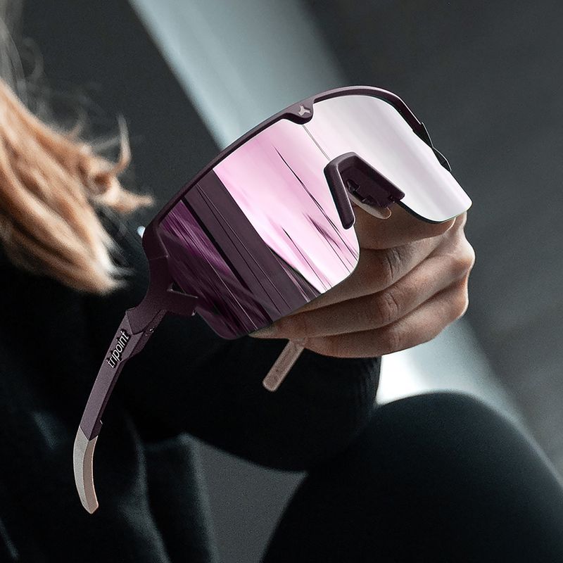 Akiniai nuo saulės Tripoint 009 Lake Prespa Small matt burgundy/brown/pink multi 6