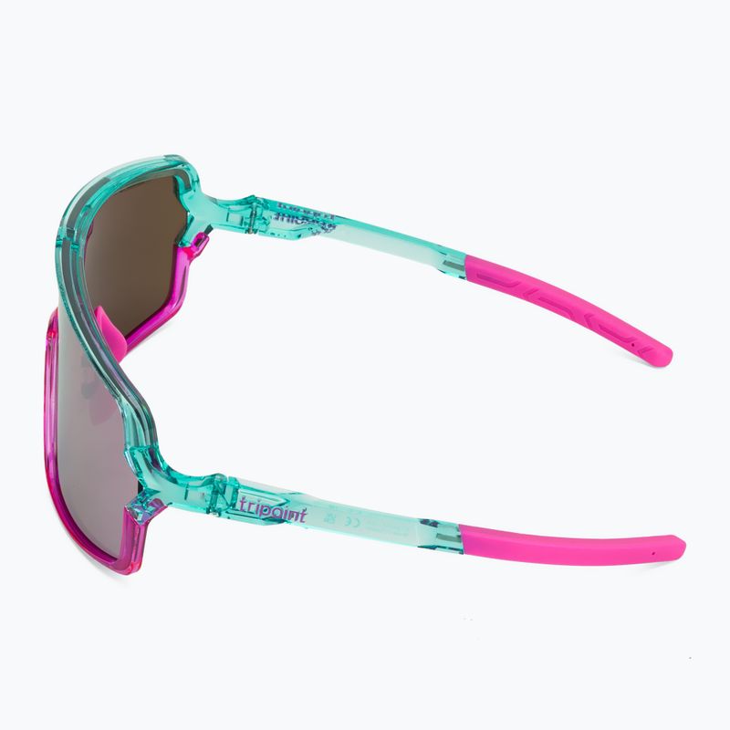 Saulės akiniai Tripoint 008 Lake Prespa X crystal neon turquoise/brown/pink multi 4