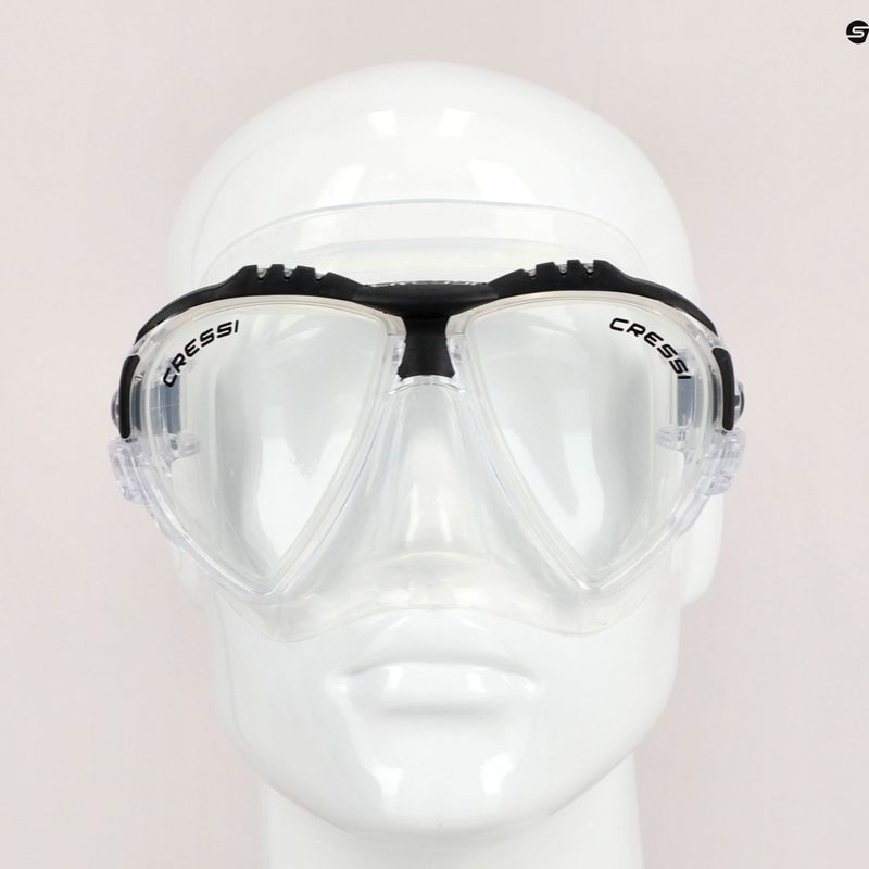 Cressi Matrix nardymo kaukė juoda/skaidri DS301060 7