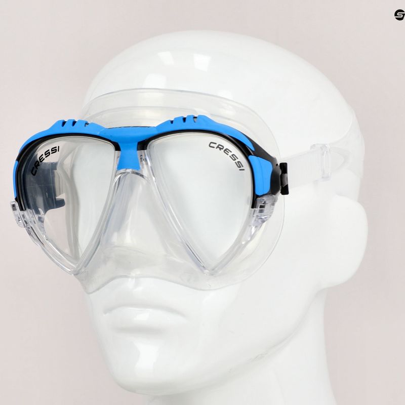 Cressi Matrix mėlyna/spalvota nardymo kaukė DS301020 8