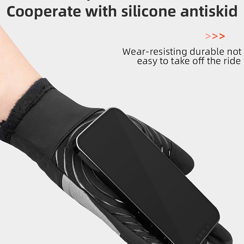 Dviračių pirštinės Rockbros Full-finger S317 black 2