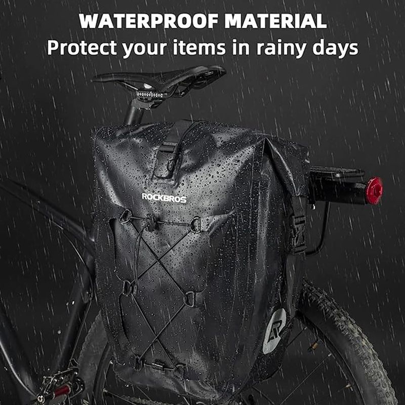 Dviračio krepšiai Rockbros 30140022001 Bicycle Pannier Bag 2pcs black 5