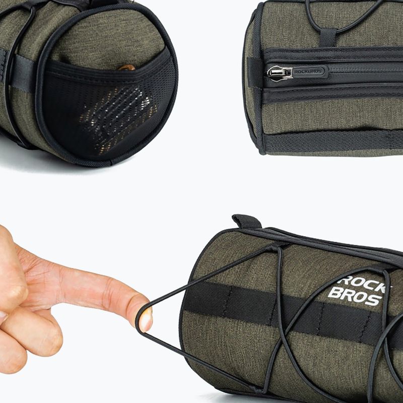 Dviračio krepšys Rockbros 30110049001 Bike Front Bag 2 l green/black 4
