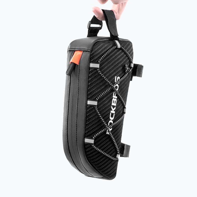 Dviračio rėmo krepšys Rockbros 039BK Bike Tube Bag 1 l black 7