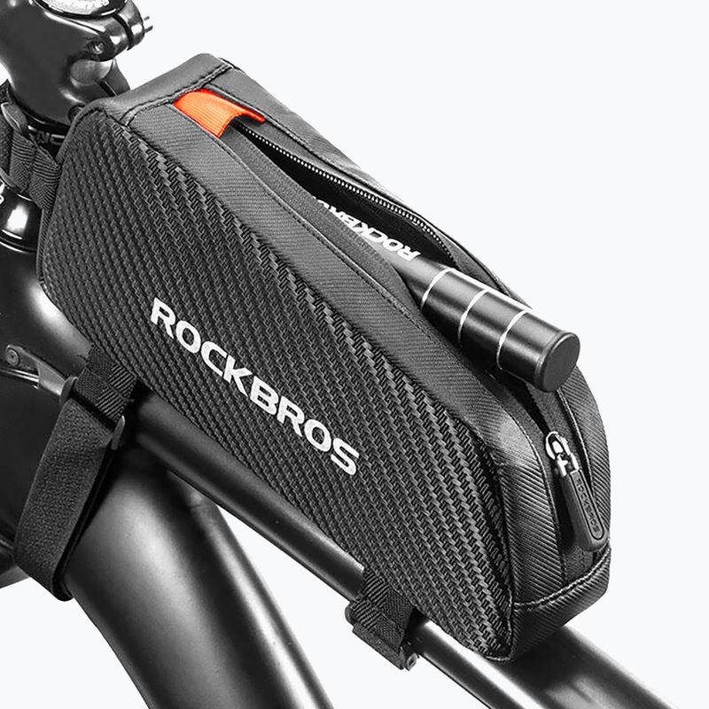 Dviračio rėmo krepšys Rockbros 039BK Bike Tube Bag 1 l black 8