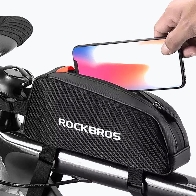 Dviračio rėmo krepšys Rockbros 039BK Bike Tube Bag 1 l black 9