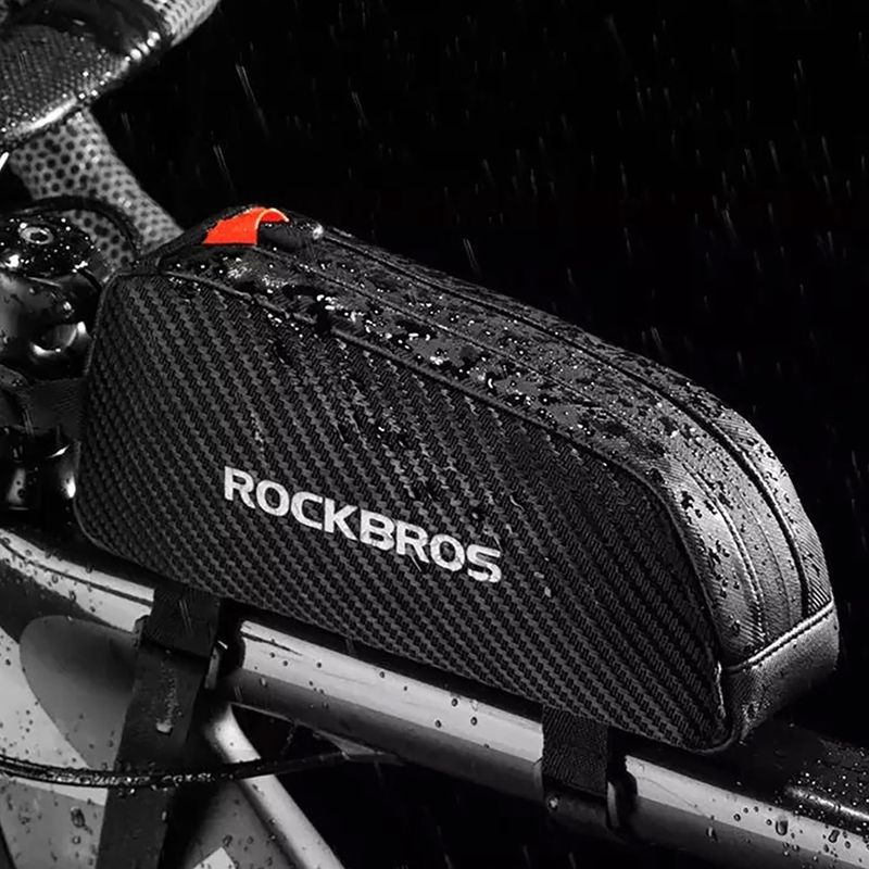 Dviračio rėmo krepšys Rockbros 039BK Bike Tube Bag 1 l black 10