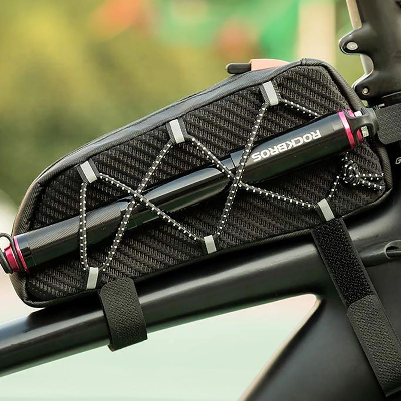 Dviračio rėmo krepšys Rockbros 039BK Bike Tube Bag 1 l black 12