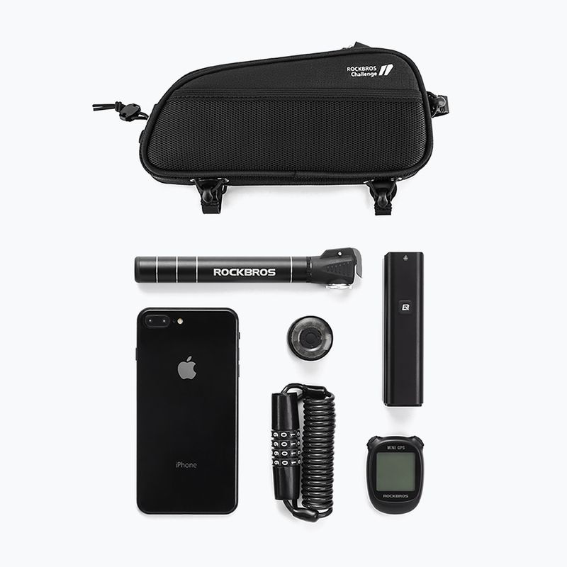 Dviračio rėmo krepšys Rockbros 30120096001 MTB Bike Top Tube Bag 1,3 l black 4