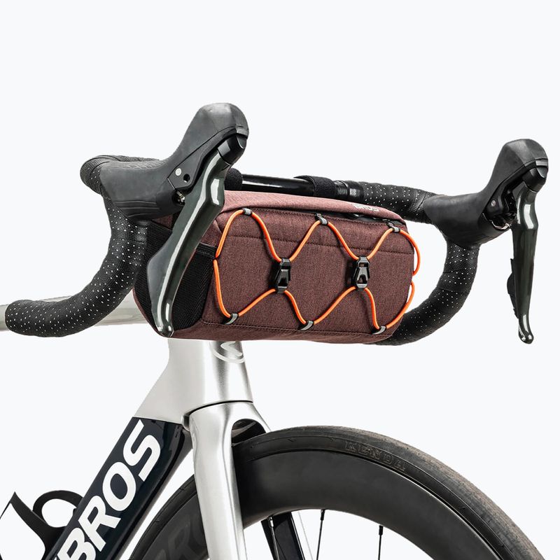 Dviračio rankenos krepšys Rockbros 30110054 Bike Front Bag 2,2 l brown 2