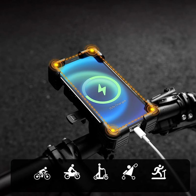 Laikiklis telefonui dviratyje Rockbros 25210030001 Phone Holder black 5