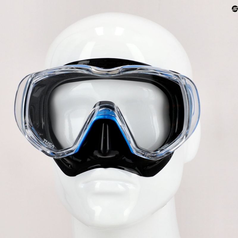 TUSA Tri-Quest Fd nardymo kaukė juoda/mėlyna M-3001 3