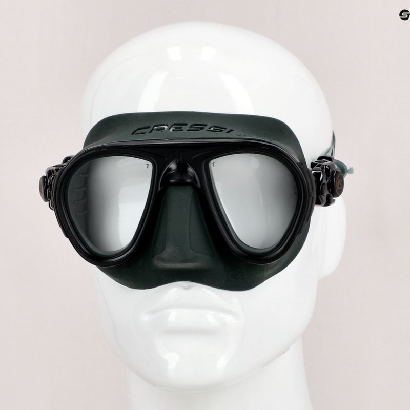 Cressi Calibro nardymo kaukė žalia DS429850 6