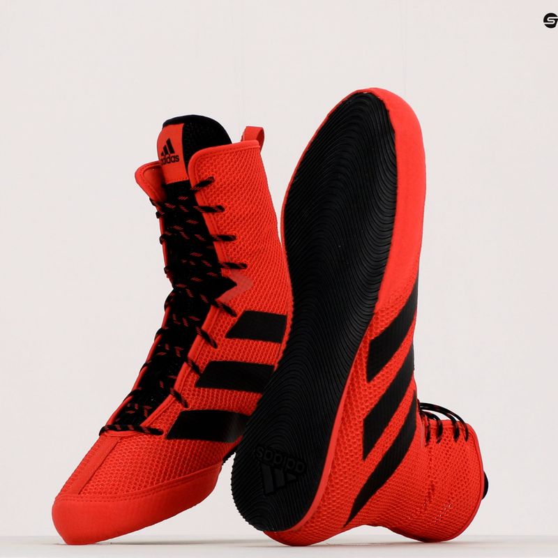 adidas Box Hog 3 bokso bateliai raudoni FZ5305 9