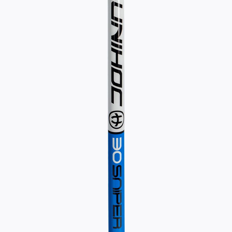 UNIHOC Sniper 30 balta-mėlyna kairioji florbolo lazda 01925 3