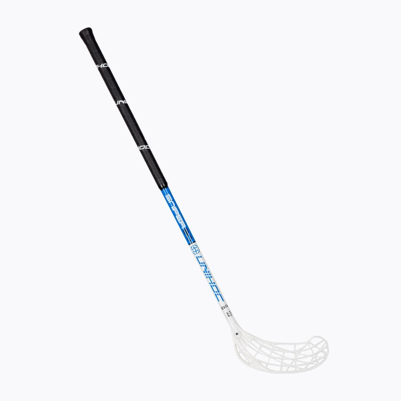 UNIHOC Sniper 30 dešinioji florbolo lazda balta ir mėlyna 01959
