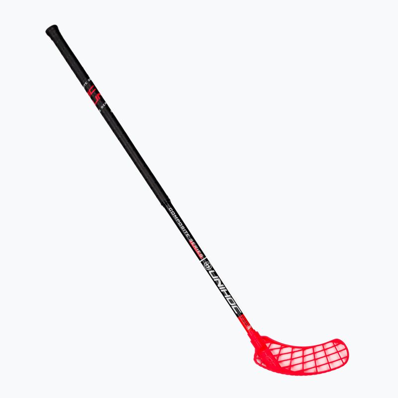 UNIHOC Sonic Composite 29 kairės rankos florbolo lazda juoda/raudona 04947
