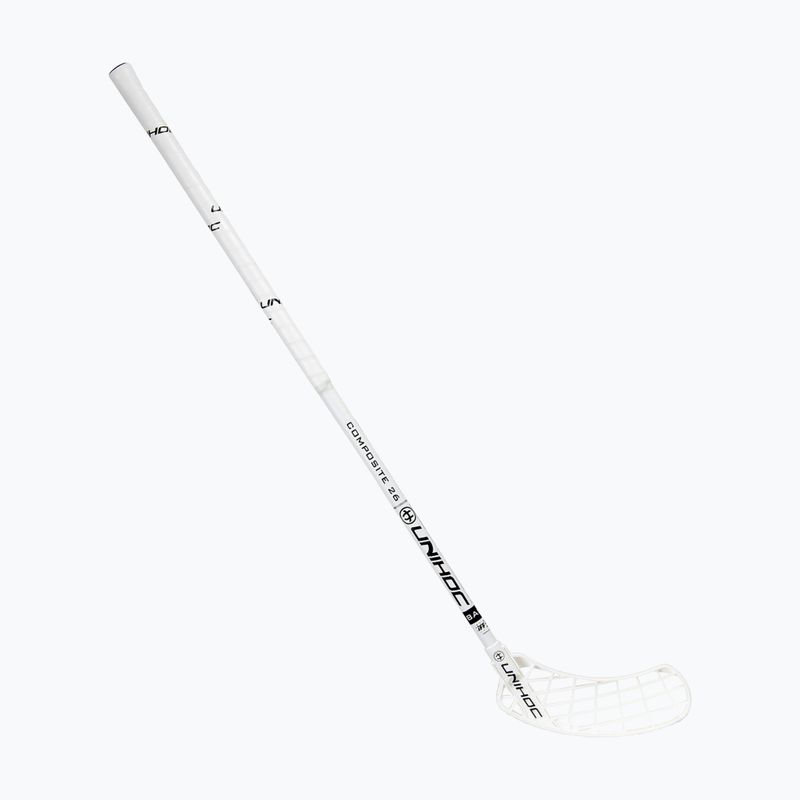 UNIHOC Unity Composite kairės rankos grindų kamuolio lazda balta 04945 5