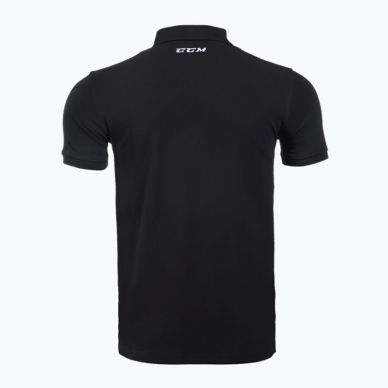 Vyriški marškinėliai CCM Polo SR black 2