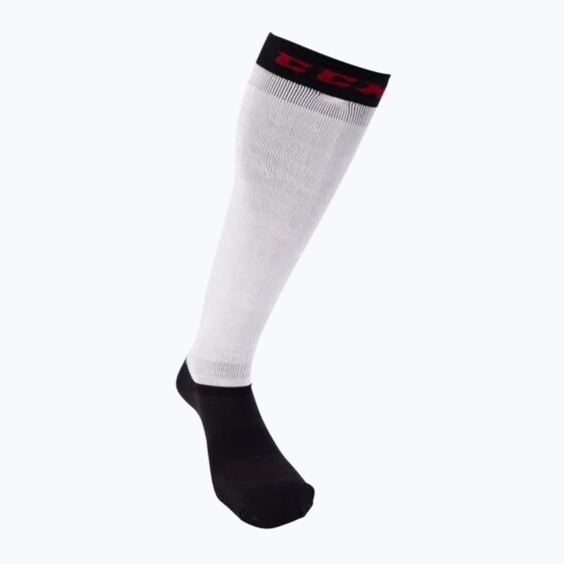 Ledo ritulio kojinės CCM Pro Cut '19 white/black 2