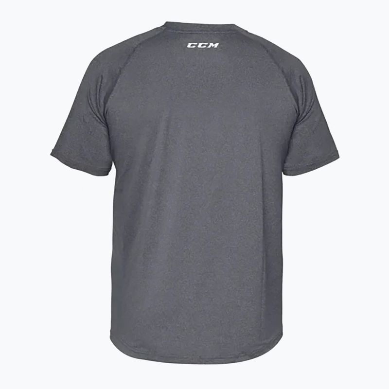 Vyriški marškinėliai CCM Ribano Performance Loose Fit SR grey 2
