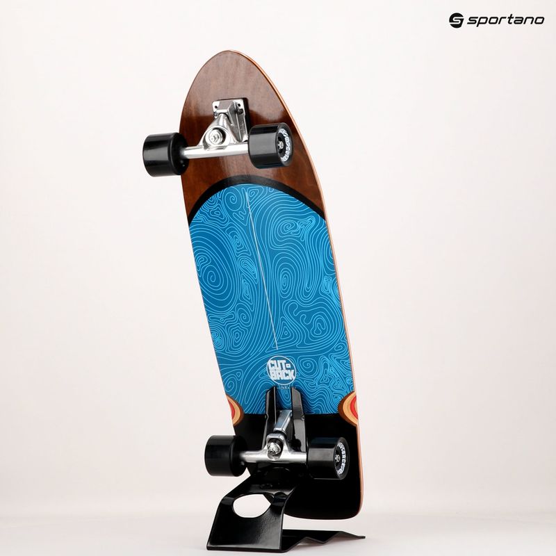 Surfskate riedlentė Cutback Blue Wave blue 10