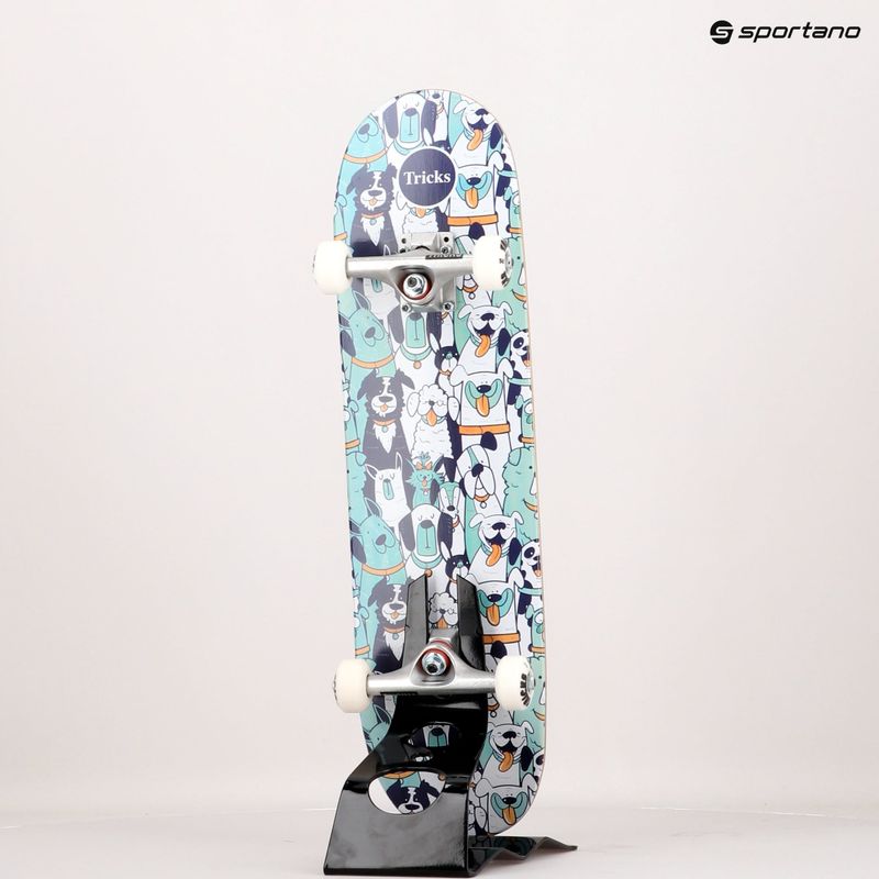 Klasikinė riedlentė Tricks Dogs Complete žalia ir balta TRCO0022A001 8