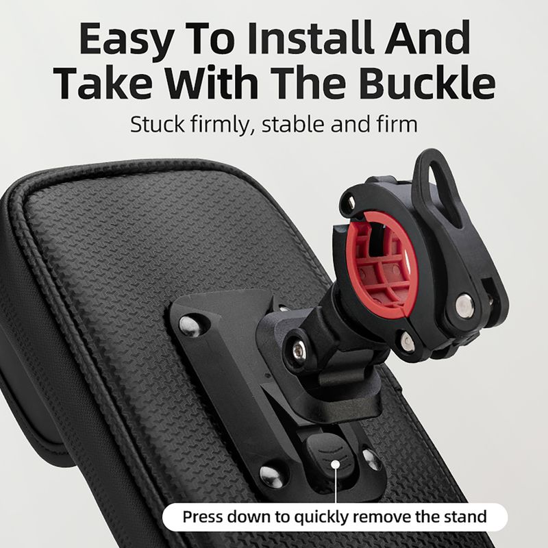 Dviračio rankenos krepšys Rockbros 301101770001 WP Bike Phone Bag for 6.7" black 4