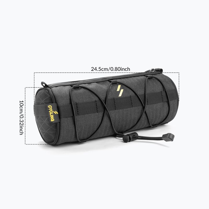 Dviračio rankenos krepšys Rockbros 30110010001 Bike Front Bag black 3