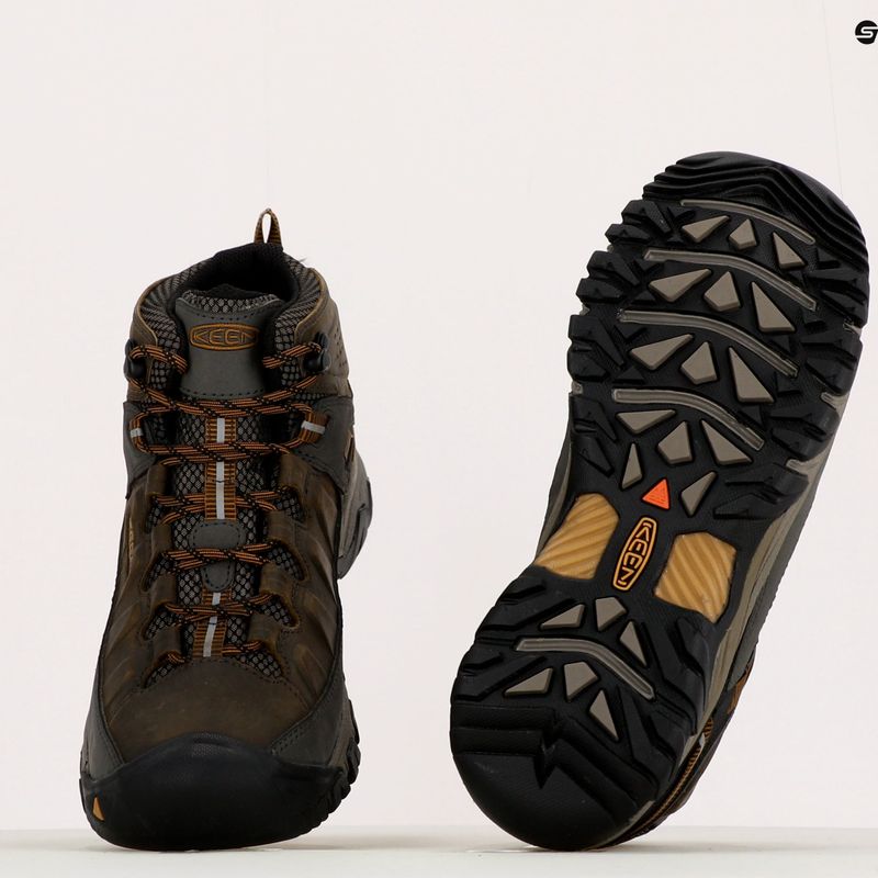 Vyriški trekingo batai KEEN Targhee III Mid black olive 1017787 15
