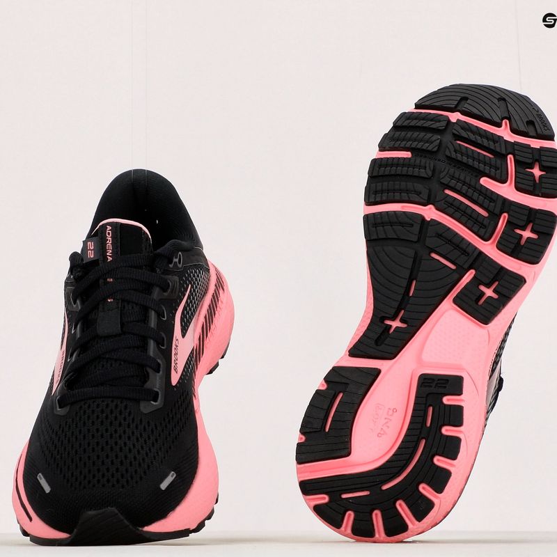 Moteriški bėgimo bateliai Brooks Adrenaline GTS 22 black/dianthus/silver 15