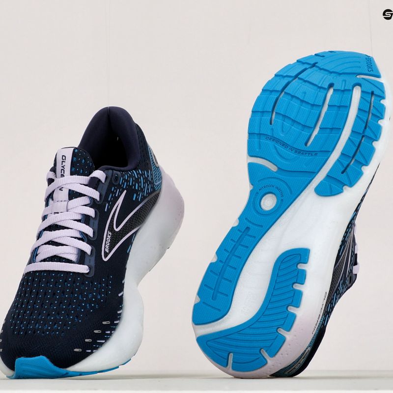 Brooks Glycerin 20 Slim Fit moteriški bėgimo bateliai Peacoat/ocean/pastel lilac 13