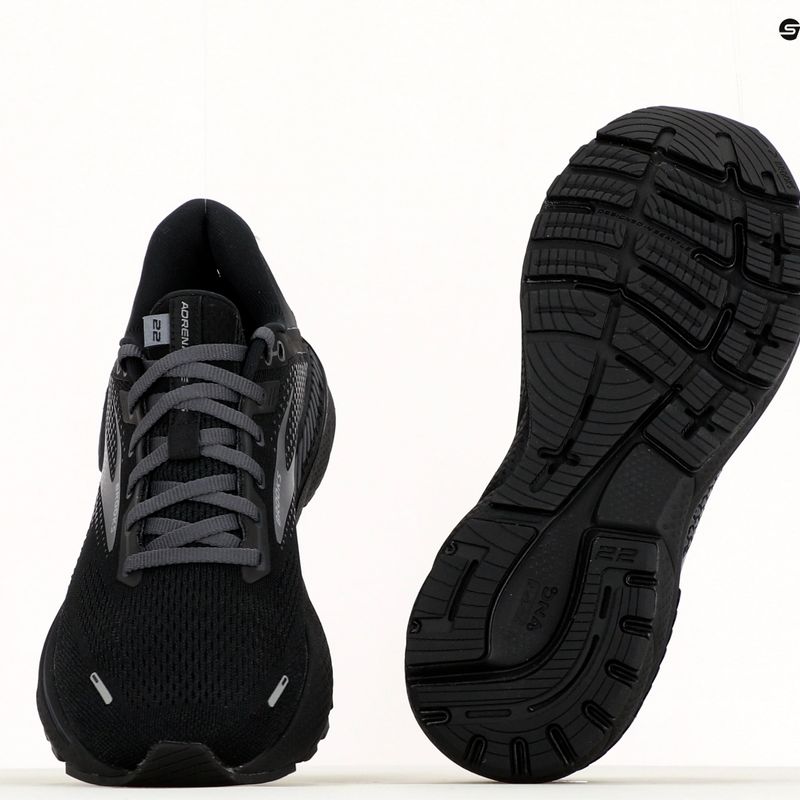 Vyriški bėgimo bateliai Brooks Adrenaline GTS 22 black/black/ebony 14