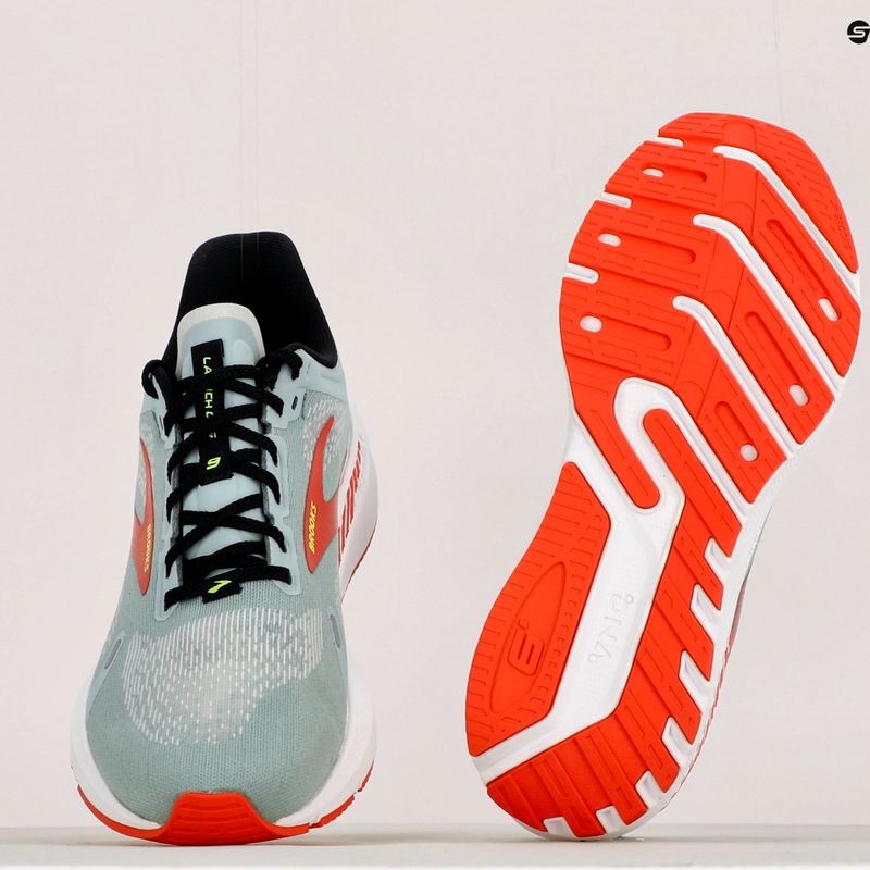 Brooks Launch GTS 9 vyriški bėgimo bateliai blue surf/black/cherry tomato 12