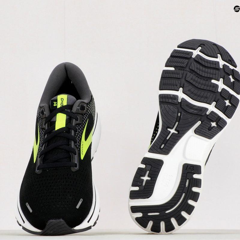 Brooks Ghost 14 vyriški bėgimo bateliai black/pearl/nightlife 15