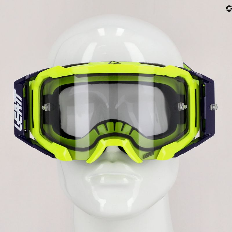 Leatt Velocity 5.5 neoninės geltonos/šviesiai pilkos spalvos dviratininko akiniai 8022010380 9