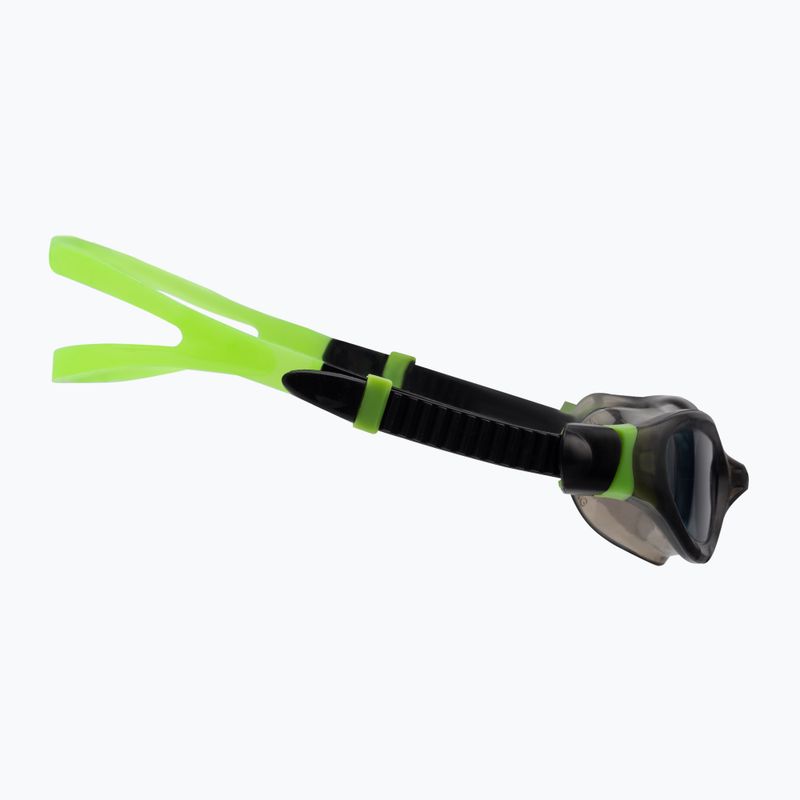 Zoggs Phantom 2.0 black/lime/tint smoke vaikiški plaukimo akiniai 461312 3