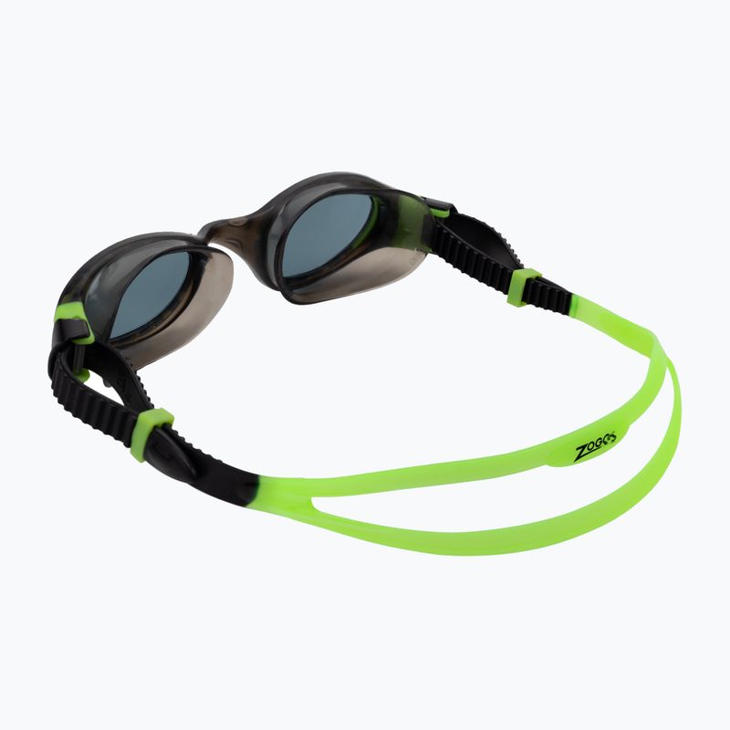 Zoggs Phantom 2.0 black/lime/tint smoke vaikiški plaukimo akiniai 461312 4