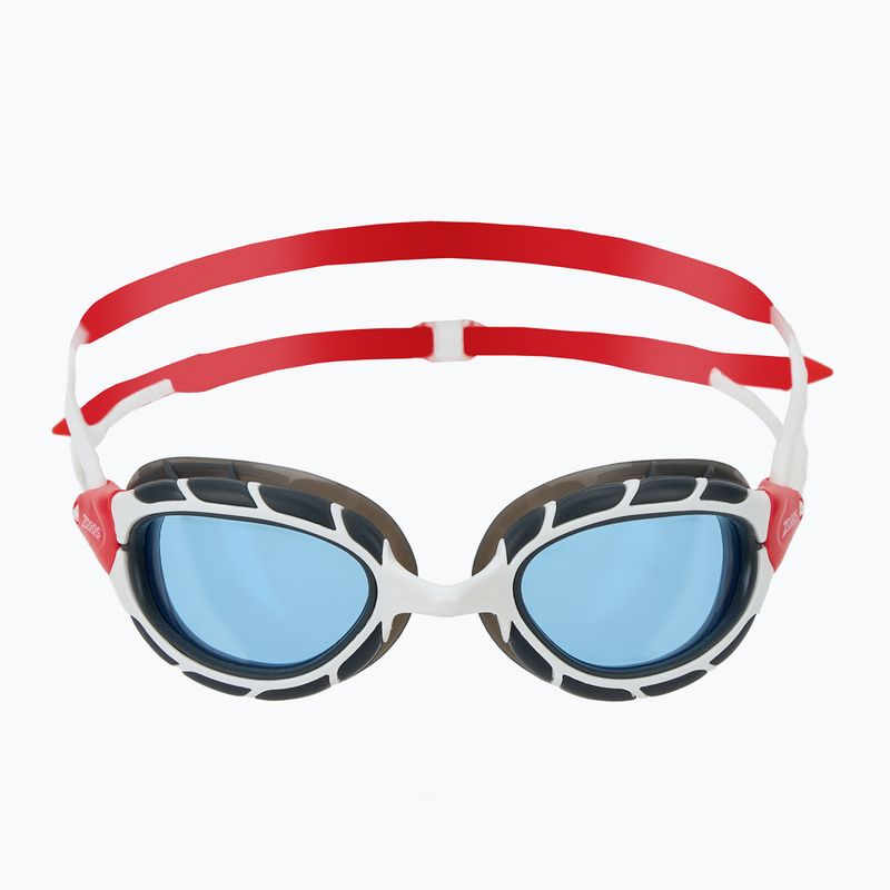 Plaukimo akiniai Zoggs Predator white/ red/ tint blue 2