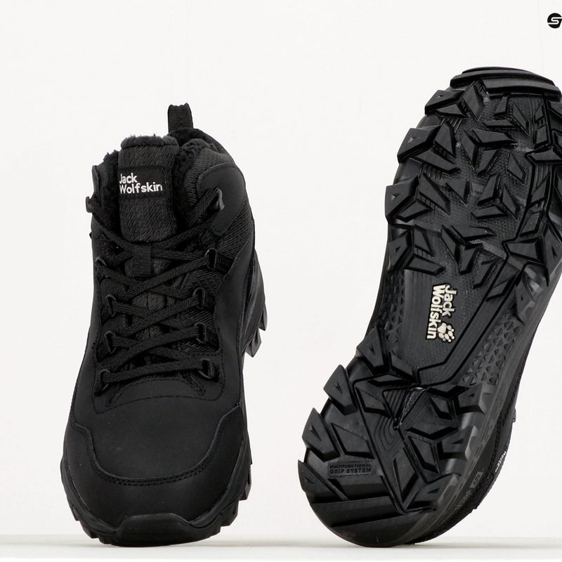Jack Wolfskin vyriški Everquest Texapore Mid trekingo batai juodi 4053611 10