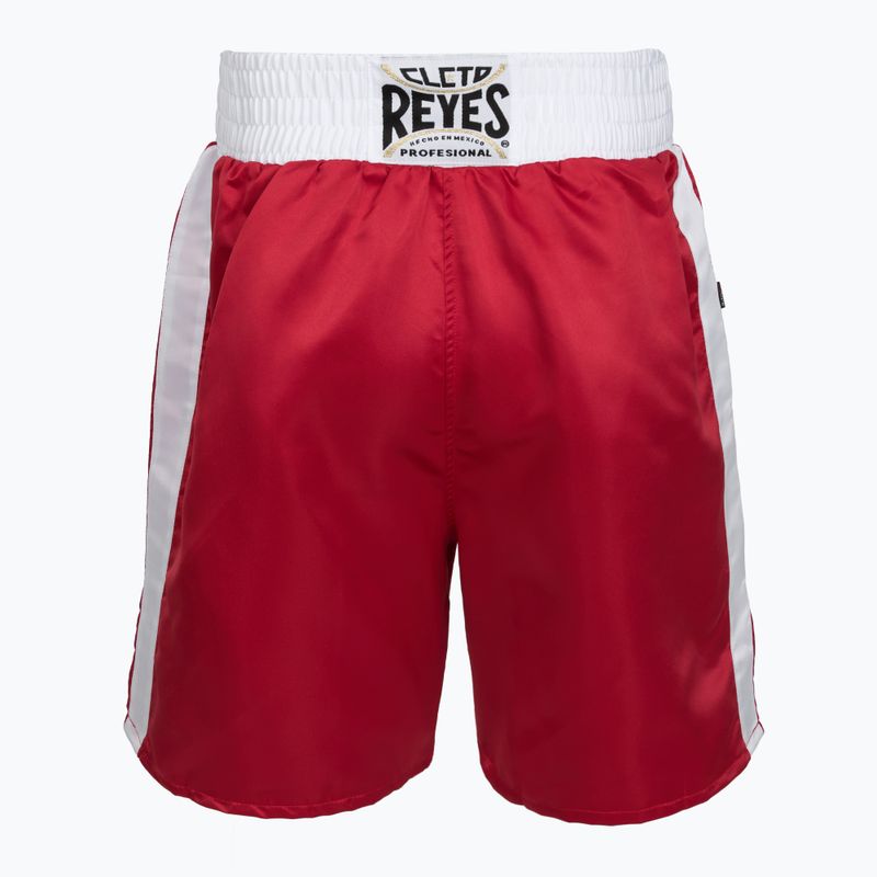 Vyriški bokso šortai Cleto Reyes Satin Boxing red/white 2