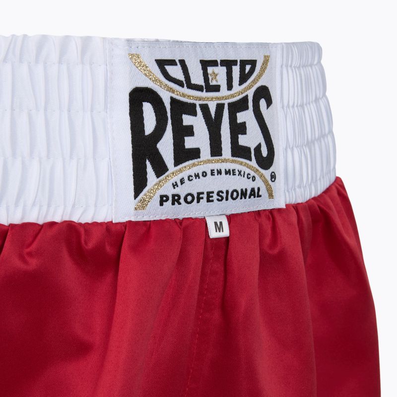 Vyriški bokso šortai Cleto Reyes Satin Boxing red/white 3