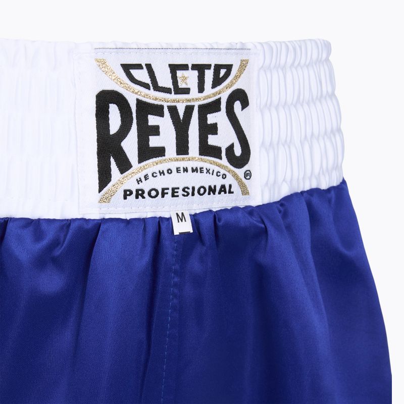 Vyriški bokso šortai Cleto Reyes Satin Boxing blue/white 3